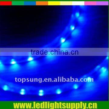 Blue color 230V LED strip Topsung decorative light bulb with 2 year warranty led rope lights(round rope light)