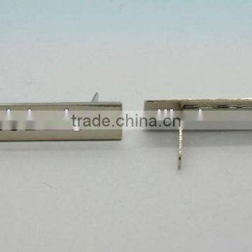 OEM Rectangular metal nameplate with pin