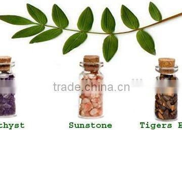 Amethyst,Sunstone,Tigers Eye,Chips Bottle : Gemstone Bottles : Gemstone healing bottles