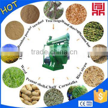 Dry biomass fuel disc pelletizer ring die granule machine