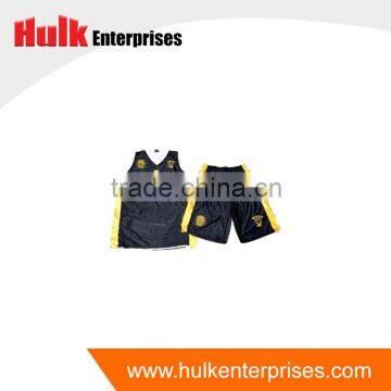 2015100|% Polyester 11/1 Mesh Plain Black and White Basketball Uniform photo-3