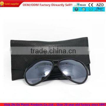 soft leather eyeglass case