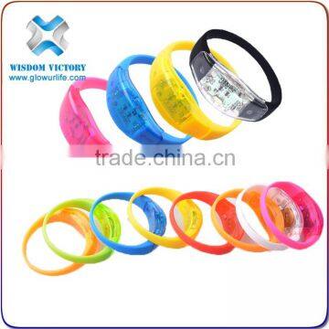 Voice Activated Noise Flashing Bracelet,silicon Led Bracelet photo-3