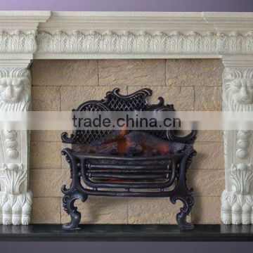 Natural stone Home designs decoration marble fireplace mantel