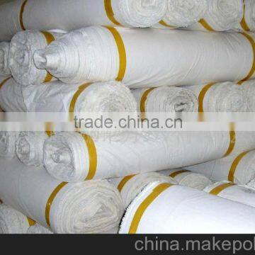 T/C POPLIN WHITE FABRIC 90/10 45X45 110X76 58/60"