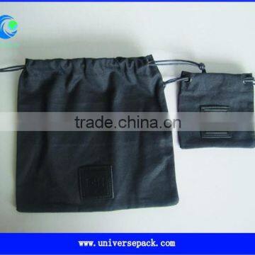 Wholesale black canvas pouches with custom logo