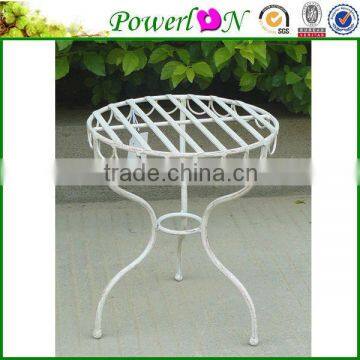 Antique White Metal Flower Stand for Home Garden Decoration PL08-5850