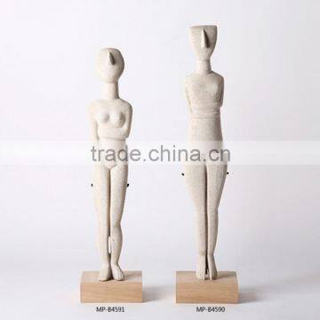 Polyresin handmade craft human shape figurine for desk decoration pieces