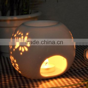 Pierced Small Ball of White Porcelain Oil Burners for Aromatherapy Candle Ceramic Oil Burners                        
                                                Quality Choice