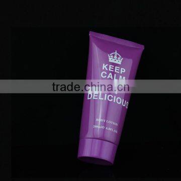200ml body lotion offset printing plastic squeeze tubes