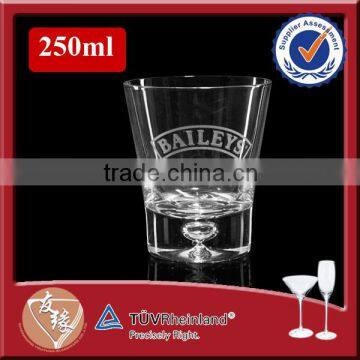 9oz high quality bubble bottom handmade drinking glasses whisky