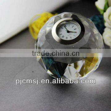 crystal ball table clock for decoration or gifts souveirs