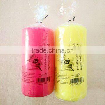 2016 Paraffin Wax Colored Decorative Dinner Pillar Candles photo-5