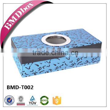 China professional manufacturer high quality leather tissue box storage