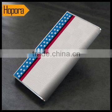 Mobile PU Leather Tablet Cell Phone Battery Bank 8000mah Portable Power Pack