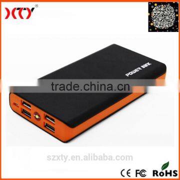 2015 high quality 15000mah portable power bank with LED torch