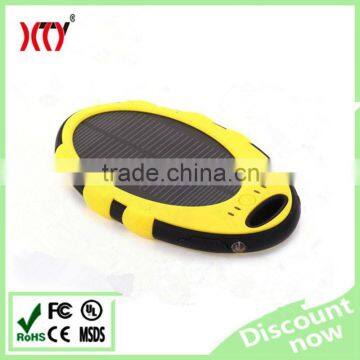 5000mAh Waterproof Solar Engery Power Bank With Light and 2 USB photo-2