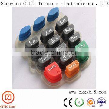 OEM Silicon Rubber Keypad and Keyboard / PCB Membrane Switch