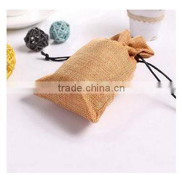 jute drawstring gift pouch