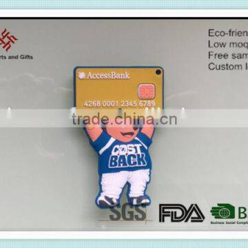 Credit card high quality custom pvc keychain for keychain promotion