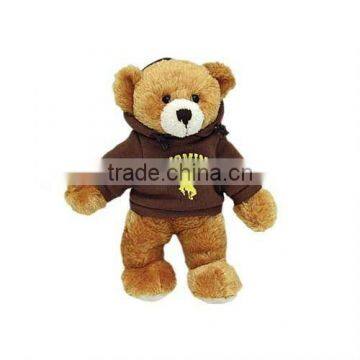 lovely plush teddy bear T-shirt brown color