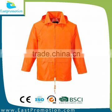 ADVERTISING COATED FOLDABLE WHOLESALE RAINCOAT WINDBREAKER JACKET FOR PROMOTION