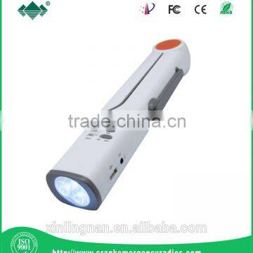 CE/RoHs Passed Flashlight Radio & Solar Flashlight Charger & Dynamo Charger for Camping photo-2