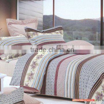 cotton bed,100% cotton fashion design luxury bedsheet set duvet cover