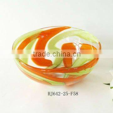 glass bowl in orange