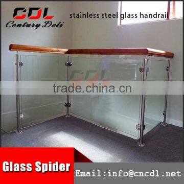 304 316 hot sale frameless glass palet D clamp rainling