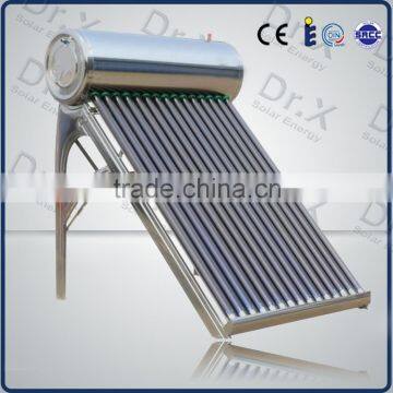 Integrated Non-pressurized vacuum tube solar Hot Water Heater system