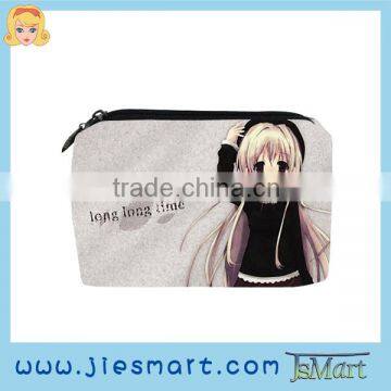 Change purse sublimation printed cosmetic bag digital printing