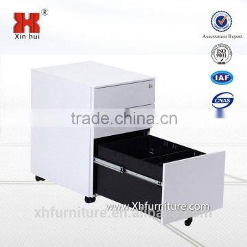 High quality 3 drawer small mobile steel cabinet