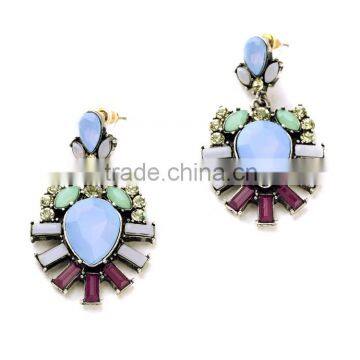 Resin Diamond With Alloy High Quality Earring Punjabi