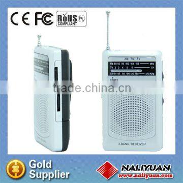 Hot sales AM/FM two band radio with speaker for promotion