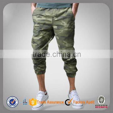Men Wholesale Fashion Custom Cotton Drop Crotch Camo Jogger Pants photo-3