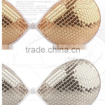 self-adhesive bra with sparkling sequins young ladies sexy underwear bra with photos