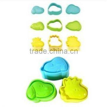 3pcs Bento Rice Roll Maker Set of Animal Shaper