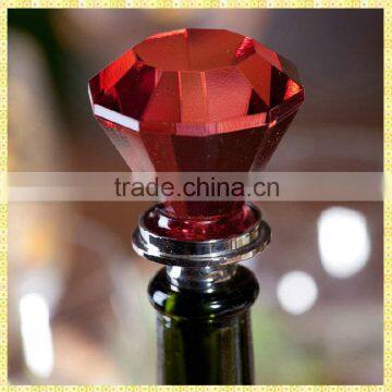 Handmade Red Crystal Wine Stopper For High-grade Wine Bottle Special Gifts