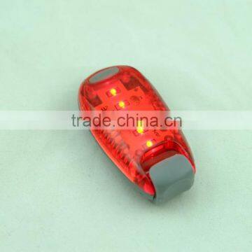 3pc and 5pc red flashing safety warning running light for runner