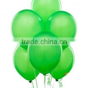 Green Latex balloons