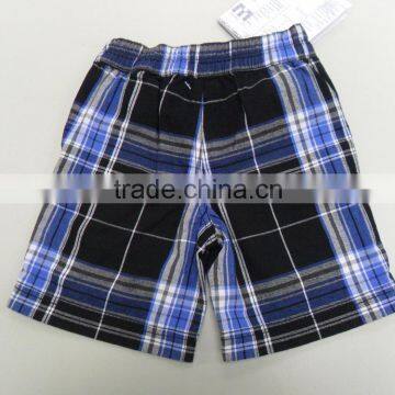 Summer new arrival navy plaid cute boy style hot pants