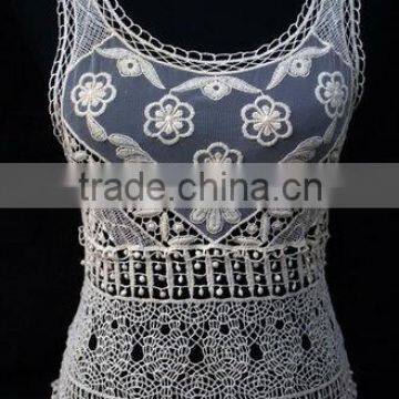 Fancy designs women cotton crochet lace pattern