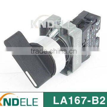 waterproof rotary switch,2 or 3 position selector switch with long handle silver contact grade A LA167-B2-BJ