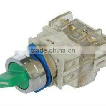 2 or 3 position selector switch,rotary electrical switch with white clean contact block LAY3-11X/2