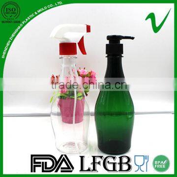 custom made PET empty cosmetic platsic bottle with cream pump