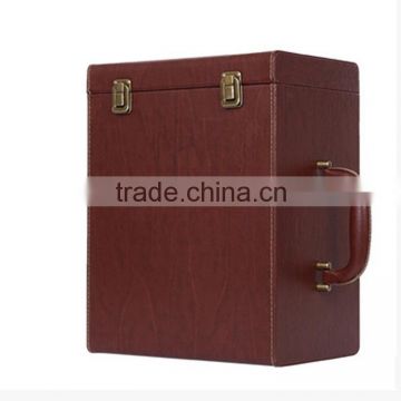 6 bottles wine box elegant gift Leather box for wine, gift boxes for wine glasses