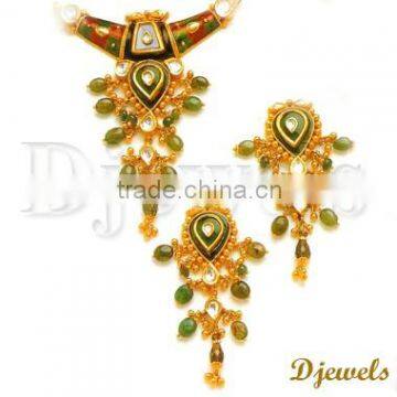 Kundan Necklace Sets, Bridal Gold Kundan Necklace Sets, Kundan jewellery