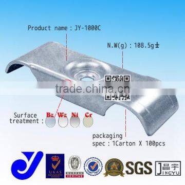 JY-1000C|Anti-rush caster holder|Zinc plated clamp for caster |Screwing pipe fitting