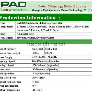 Top Quality Elegant Automatic Glass Sliding Door for Pub photo-2